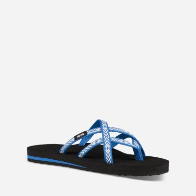 Teva Olowahu - Women's Teva Flip Flops - Blue | India (EMAF21749)